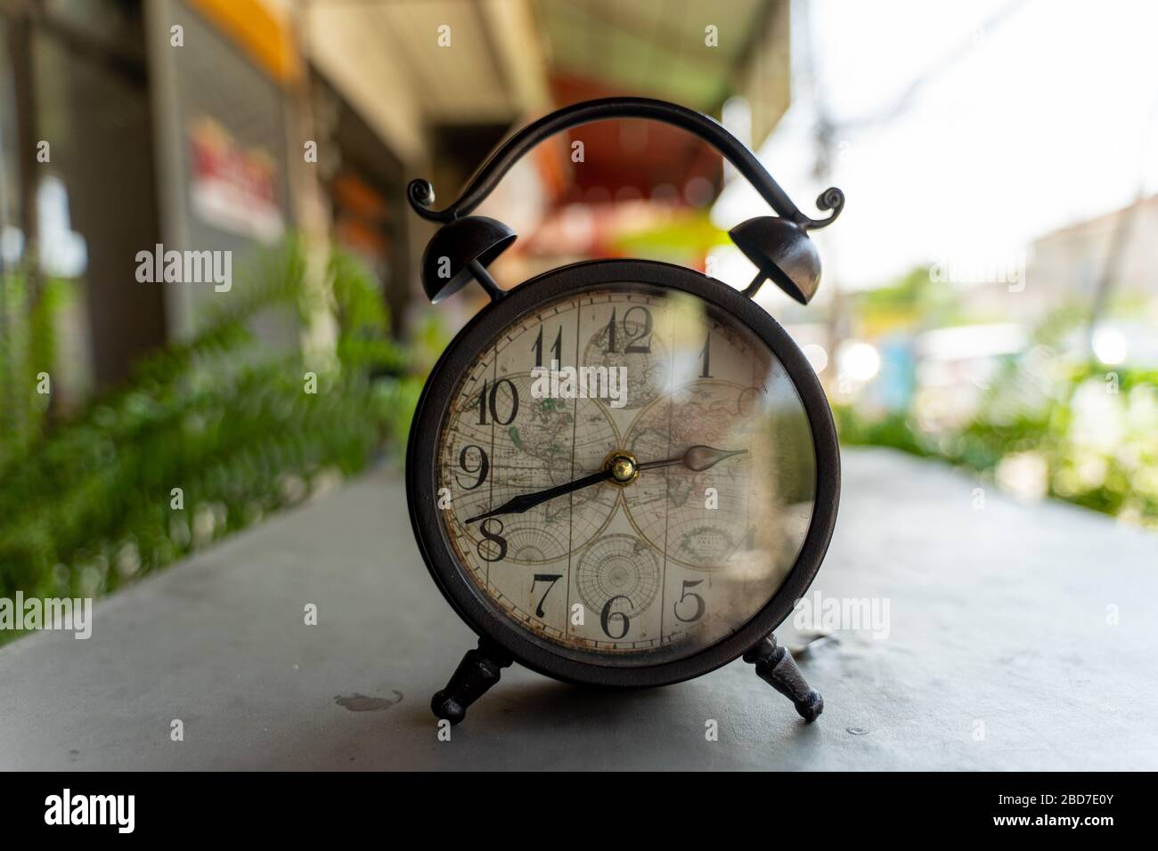 Altmodische Uhr Stockfoto