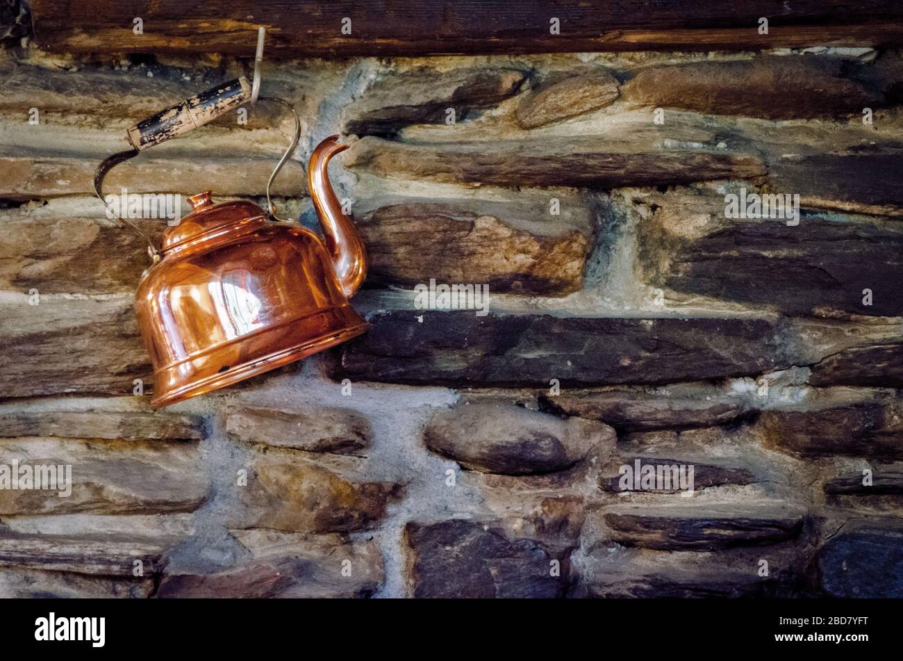 Wasserkocher Aus Kupfer Stockfoto