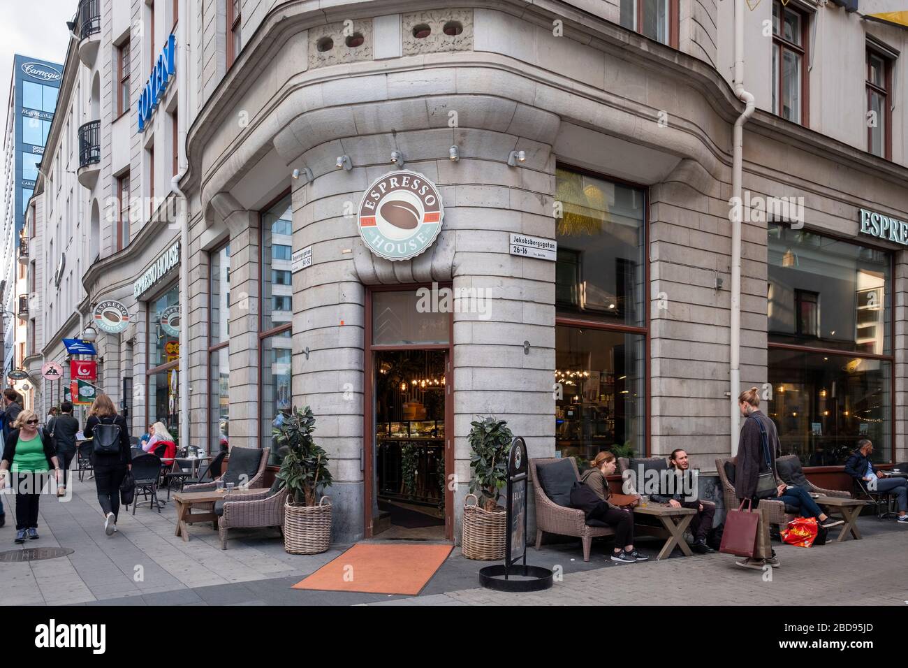Espresso-Haus-Kaffeehaus in Stockholm, Schweden, Europa Stockfoto