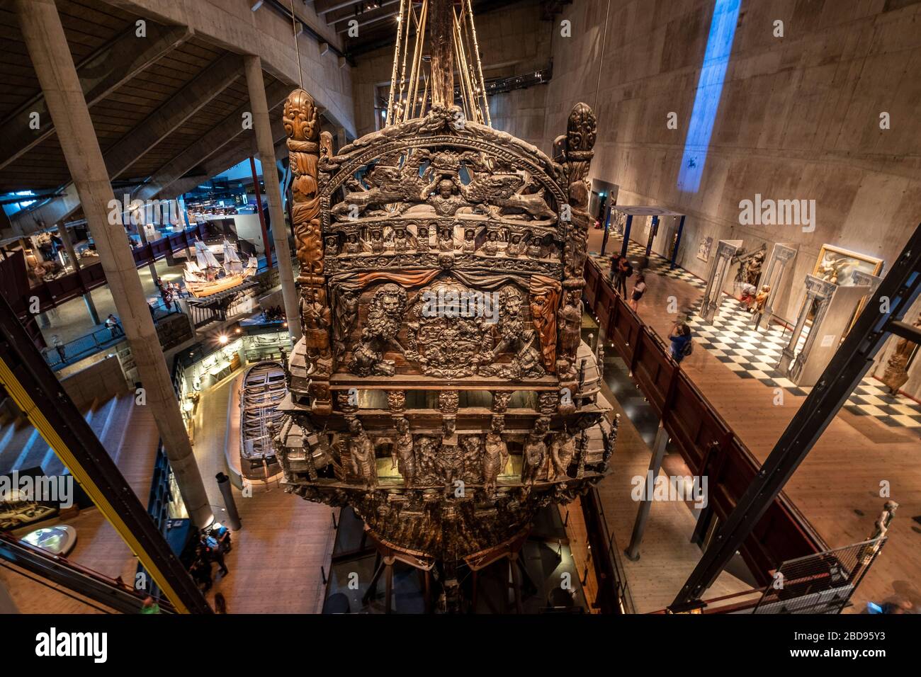 Vasa Kriegsschiff im Vasa Museum in Stockholm, Schweden, Europa Stockfoto