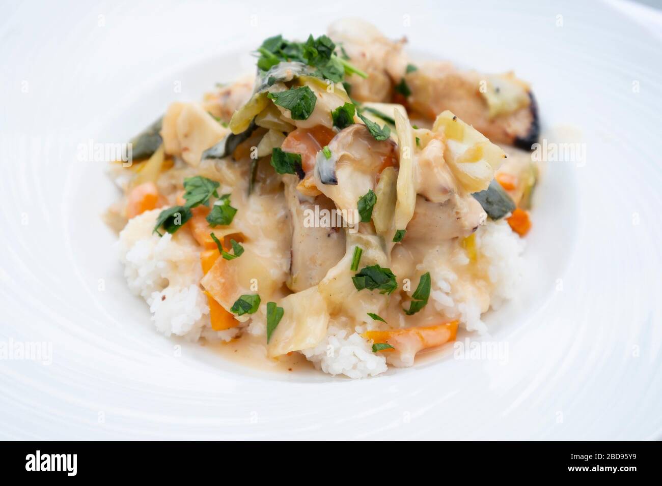 Veganes/vegetarisches Essen Stockfoto