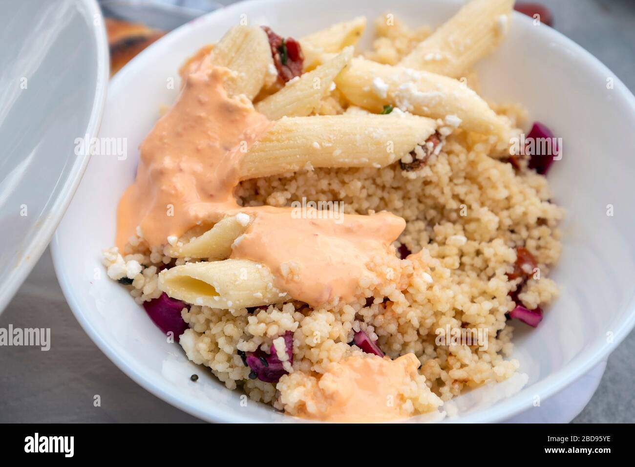 Veganes/vegetarisches Essen Stockfoto