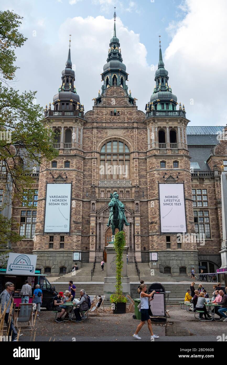 Das Nordische Museum alias Nordiska museet in Stockholm, Schweden, Europa Stockfoto