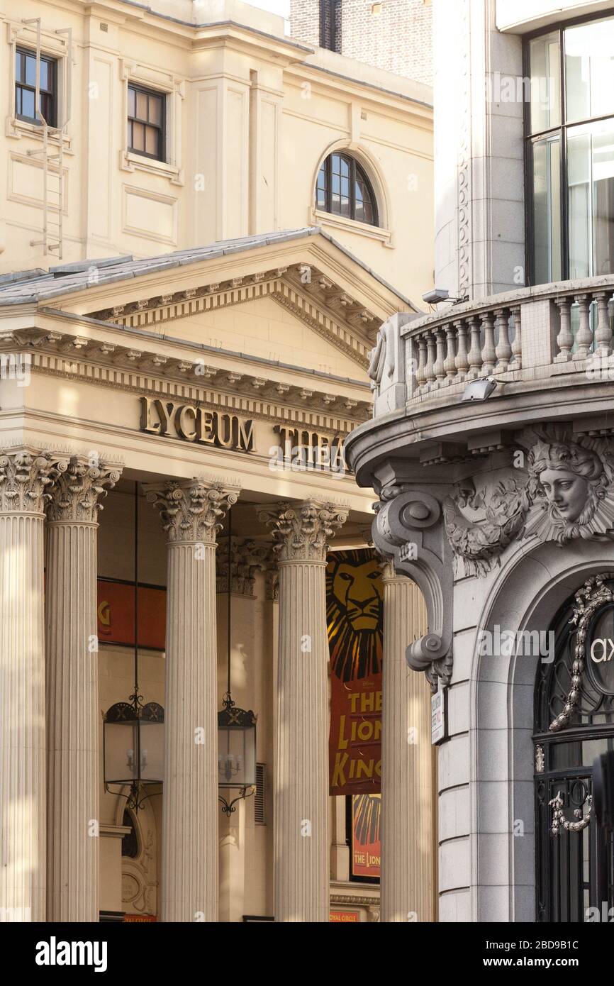 Lyceum Theater London Strand, Aldwych, Covent Garden Stockfoto