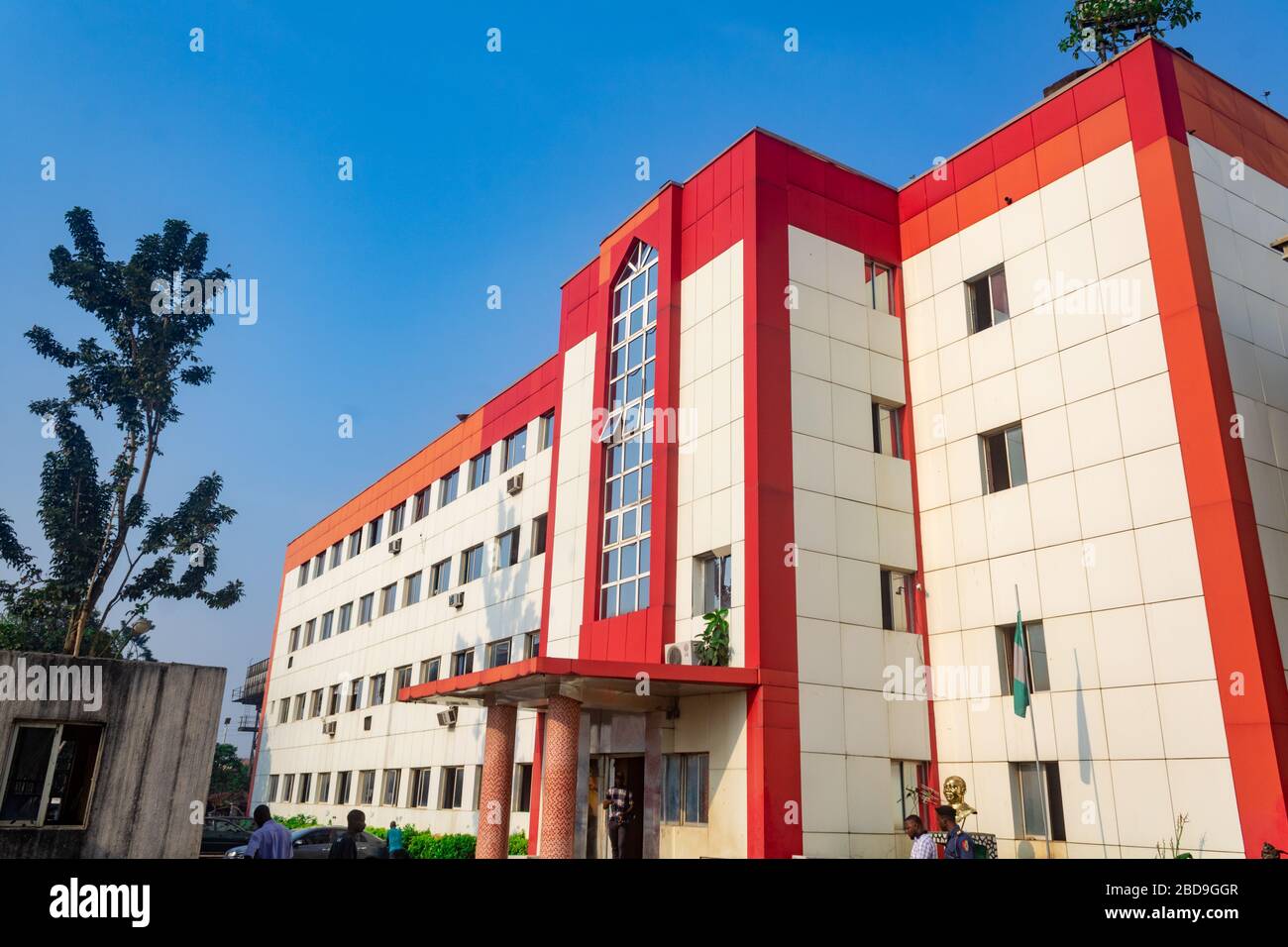 Landschaftsfoto von Heiratsregister von Oredo Kommunalverwaltung, Ring Road, Benin Stadt, Edo Staat, Nigeria, Westafrika Land Stockfoto