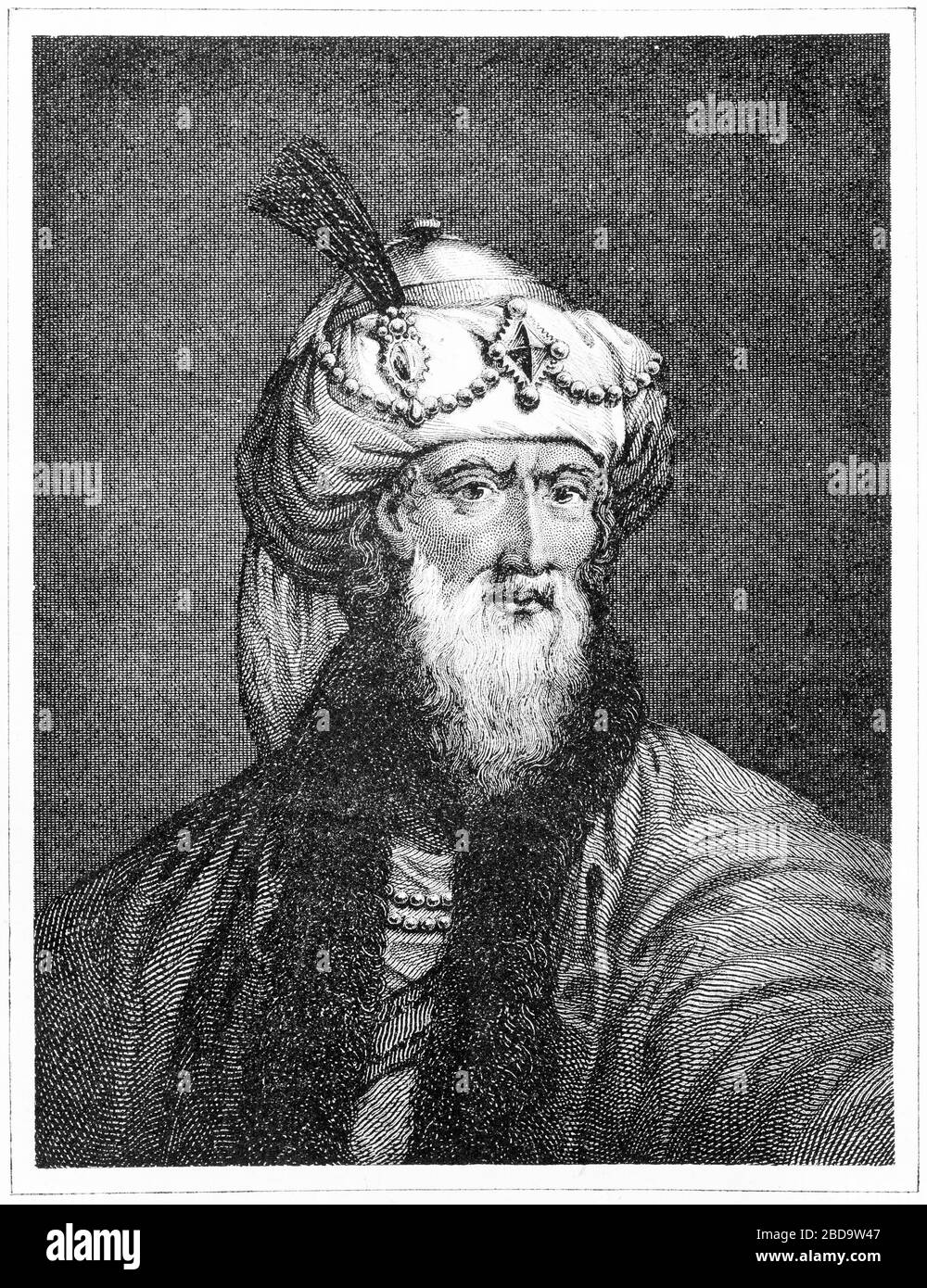 Graviertes Porträt des jüdischen Historikers und Autors Flavius Joseph Stockfoto