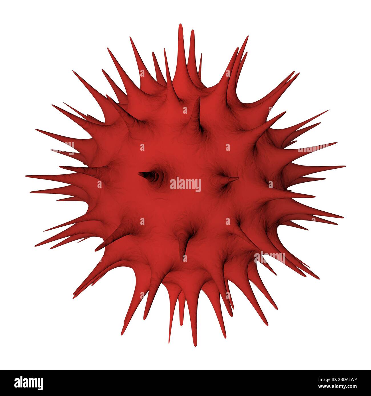 Abbildung eines Virus - 3D gerendert - isoliert im Hintergrund Stockfoto Abbildung eines Virus - 3D gerendert - isoliert im Hintergrund Stockfoto