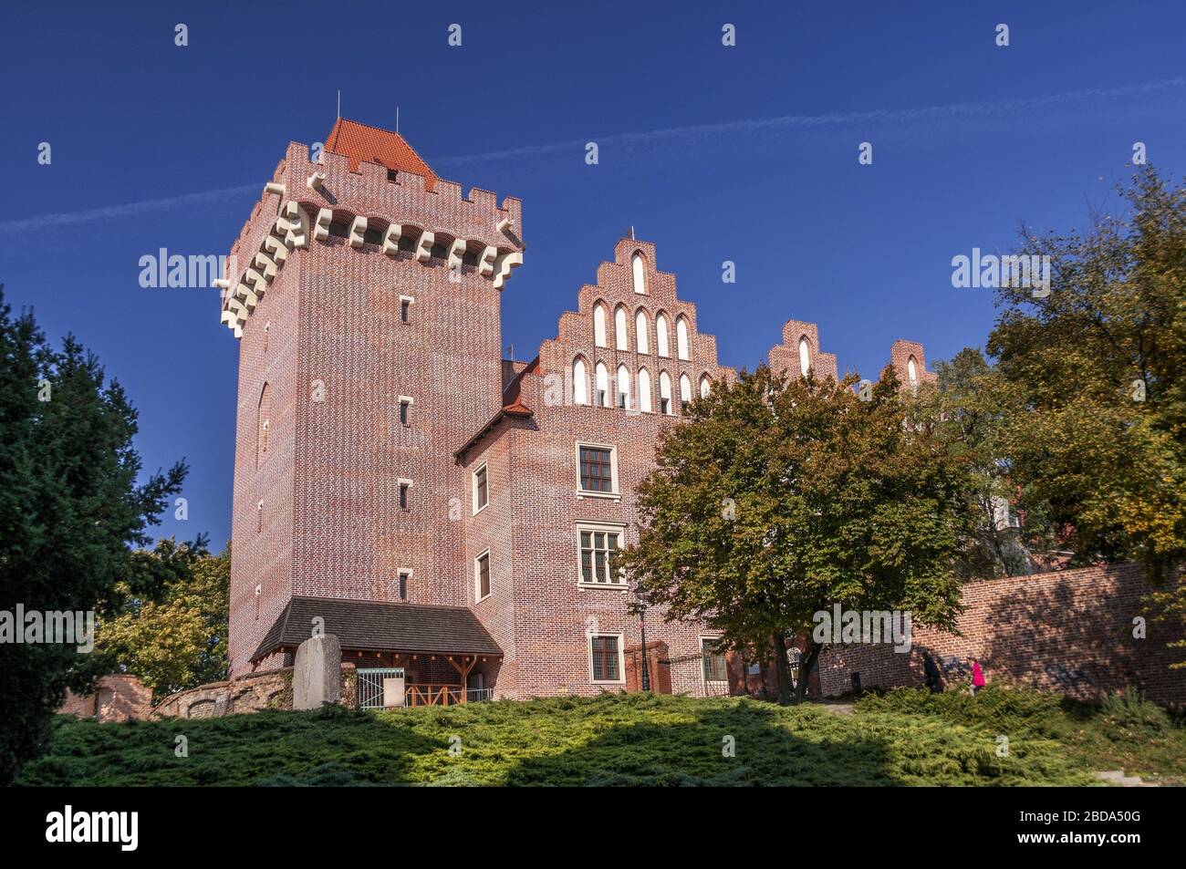 Schloss auf dem Przemyslaw Hügel. Posen, Großpolen, Polen. Stockfoto