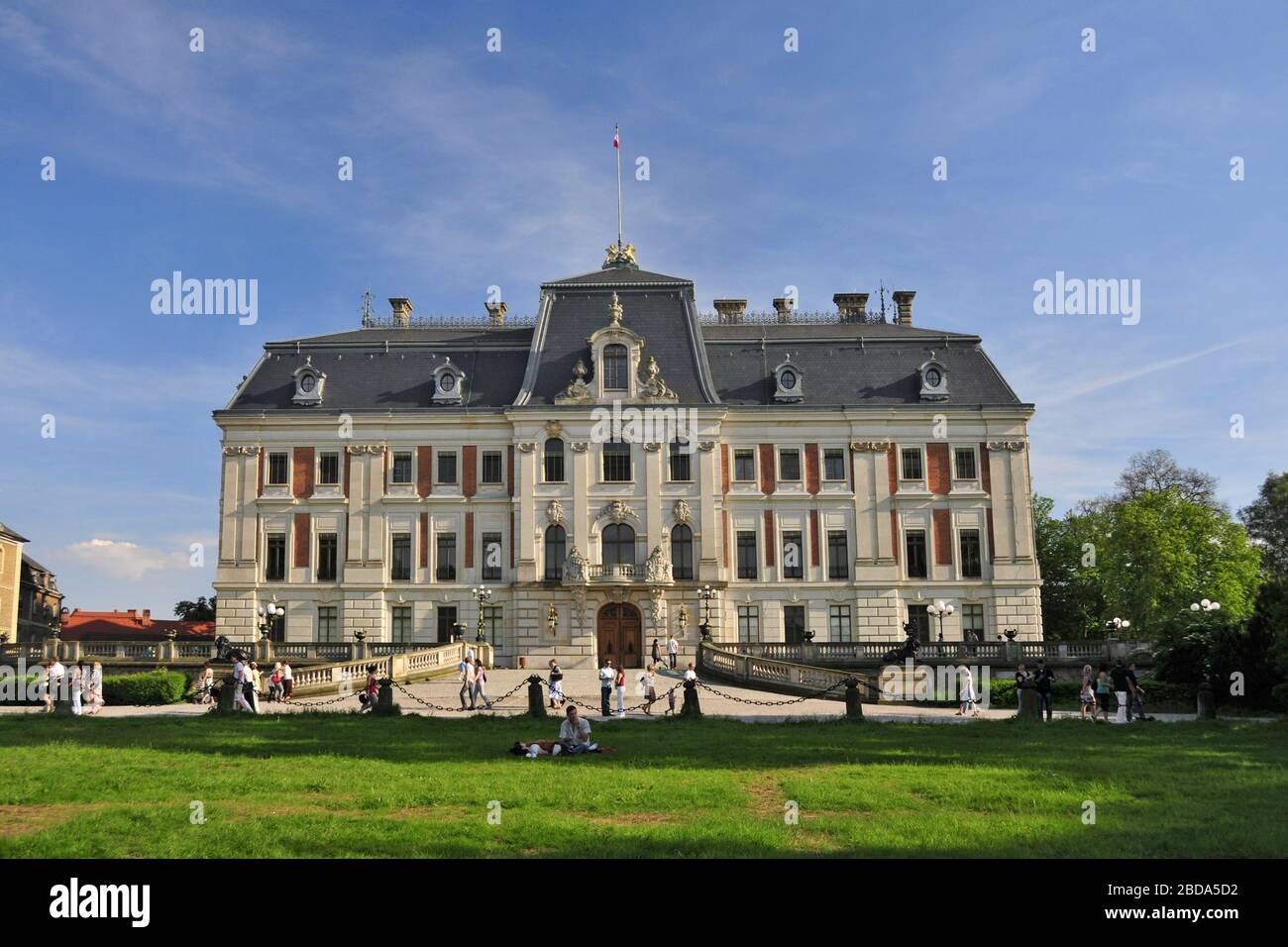 Das Schloss Pszczyna. Pszczyna, Schlesische Wojewodschaft, Polen Stockfoto