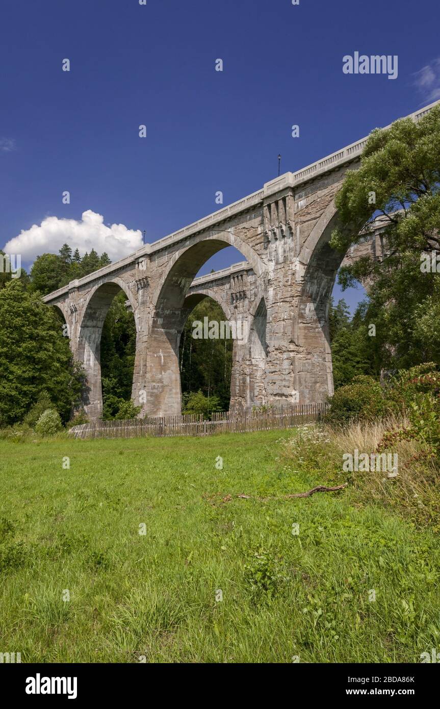 Stanczyki Bridges. Stanczyki, Womi-Masuren-Wojewodschaft, Polen. Stockfoto