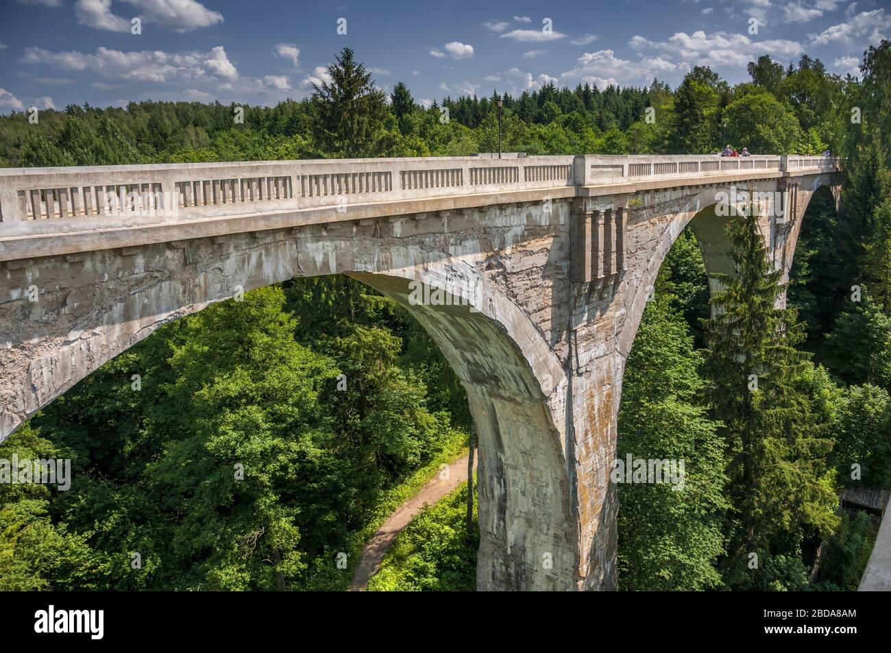 Stanczyki Bridges. Stanczyki, Womi-Masuren-Wojewodschaft, Polen. Stockfoto