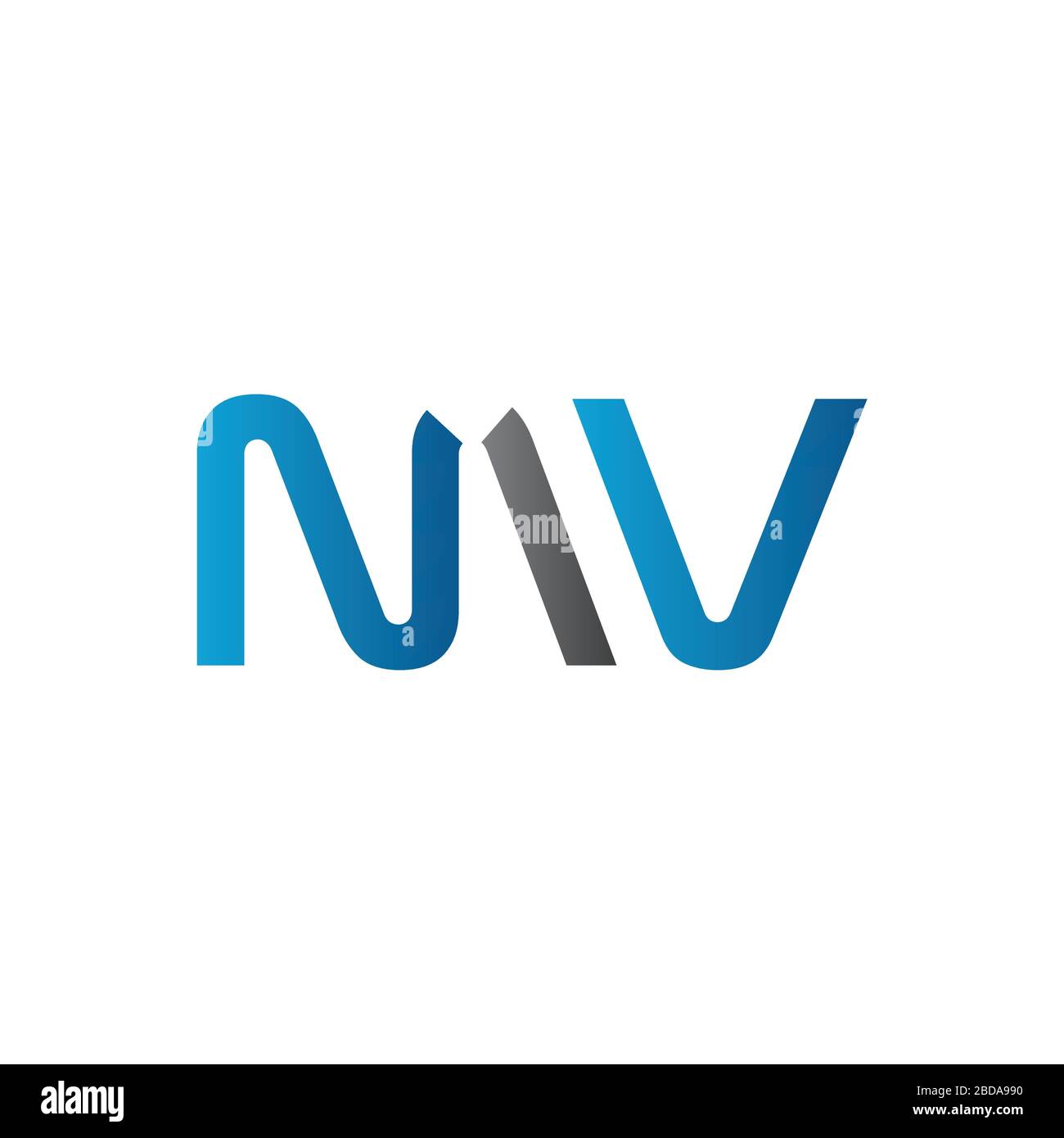 Erste MV Brief Logo Design vector Template. Abstrakte Buchstaben MV Logo Design Stock Vektor