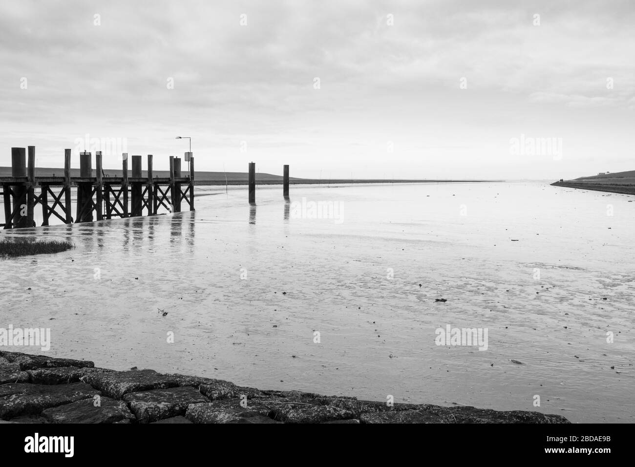 Nationalpark Wattenmeer bei Husum, Nordfriesland, Schleswig-Holstein, Deutschland, Europa Stockfoto