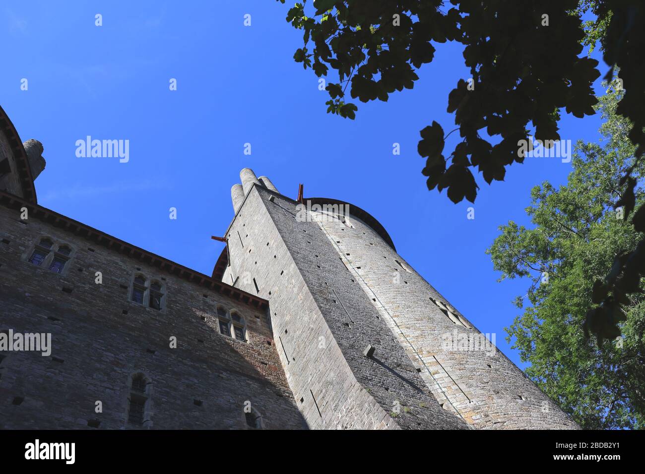 Castell Coch, entworfen von William Burges für den Marquess of Bute, Tongwynlais, in der Nähe von Cardiff, Wales, Großbritannien Stockfoto