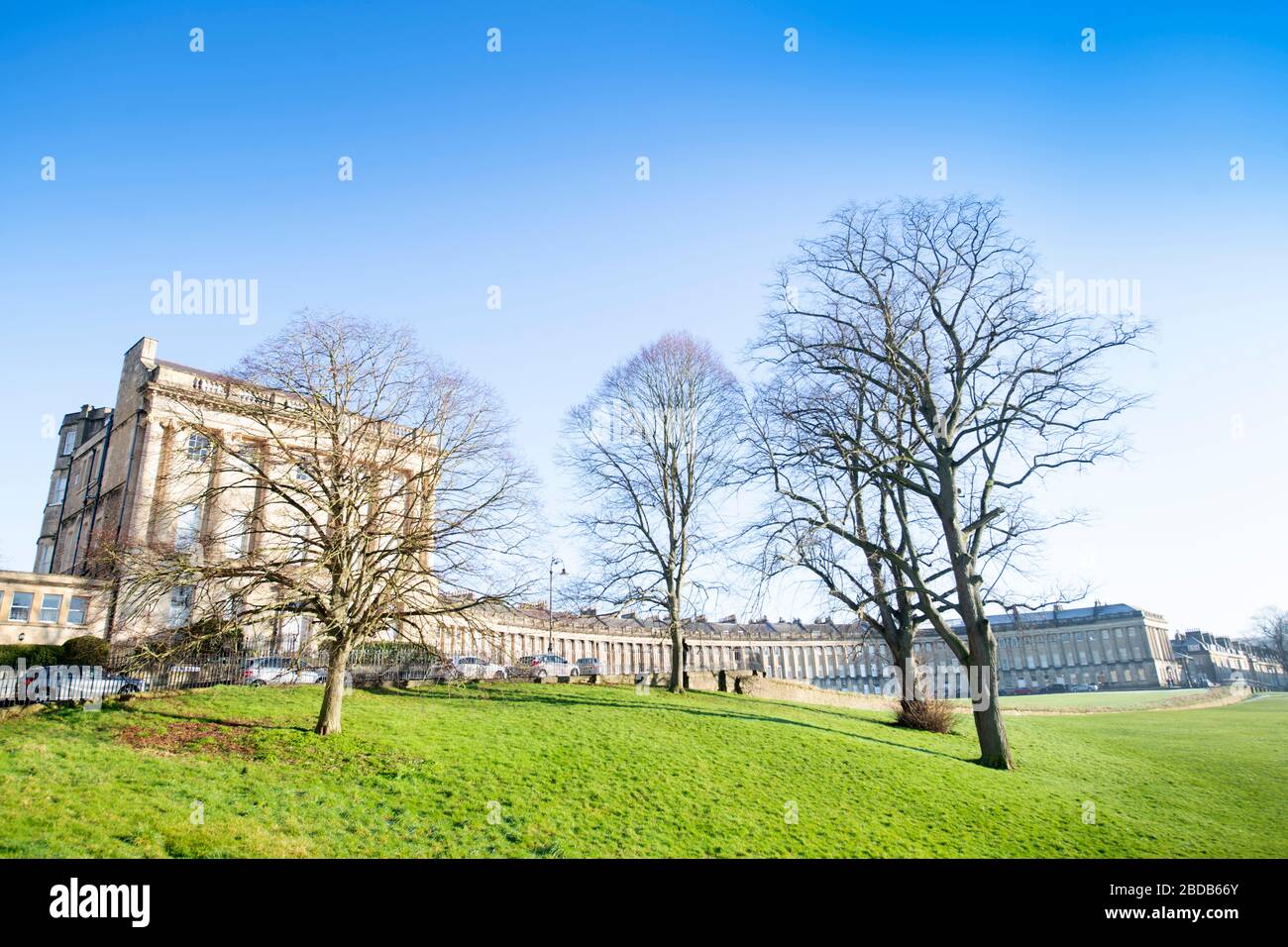 Der Royal Crescent in Bath UK Stockfoto