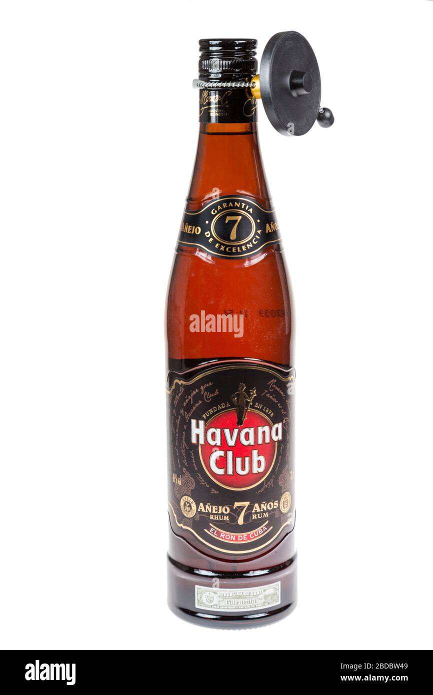 Havanna Club kubanischer Rum, Anejo, 7 Jahre alt Stockfoto