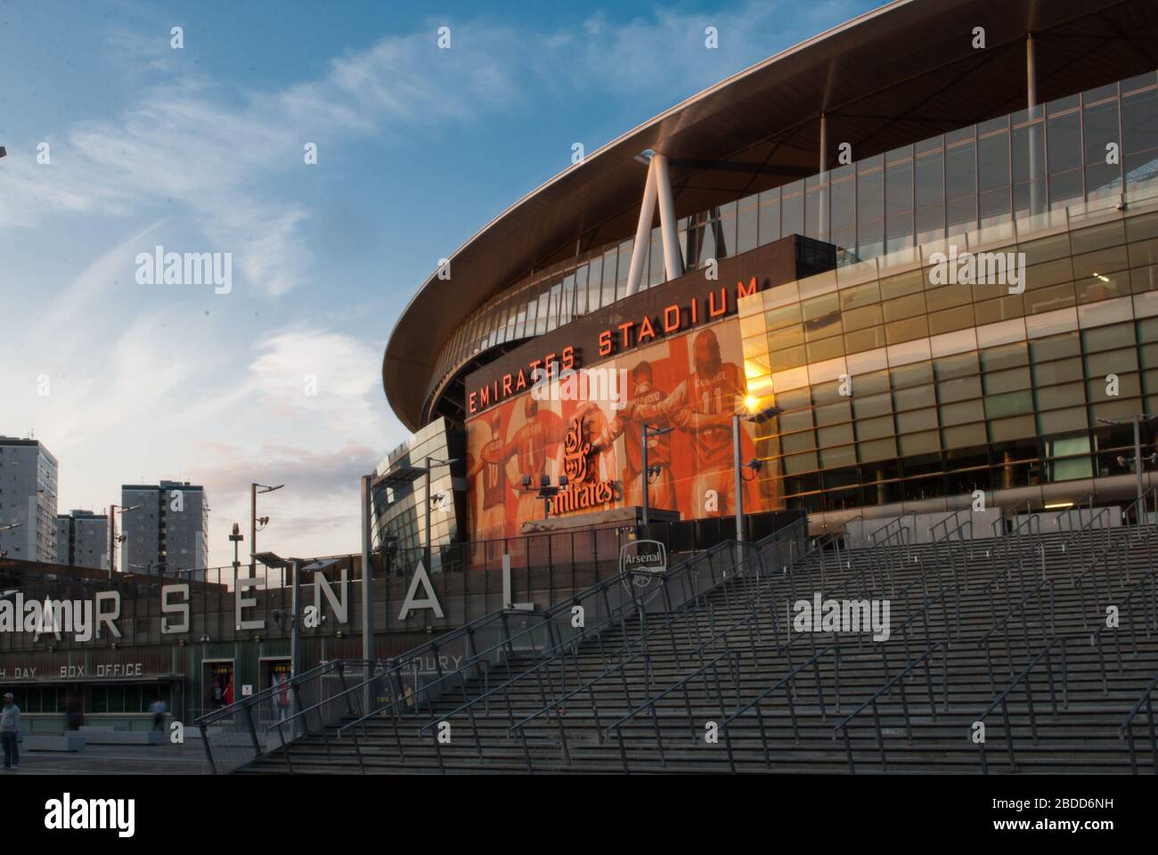 Arsenal FC The Emirates Emirates Stadium, Hornsey Road, London N7 7AJ von HOK Sport Populous Buro Happold Sir Robert McAlpine Arsenalisation Heritage Stockfoto