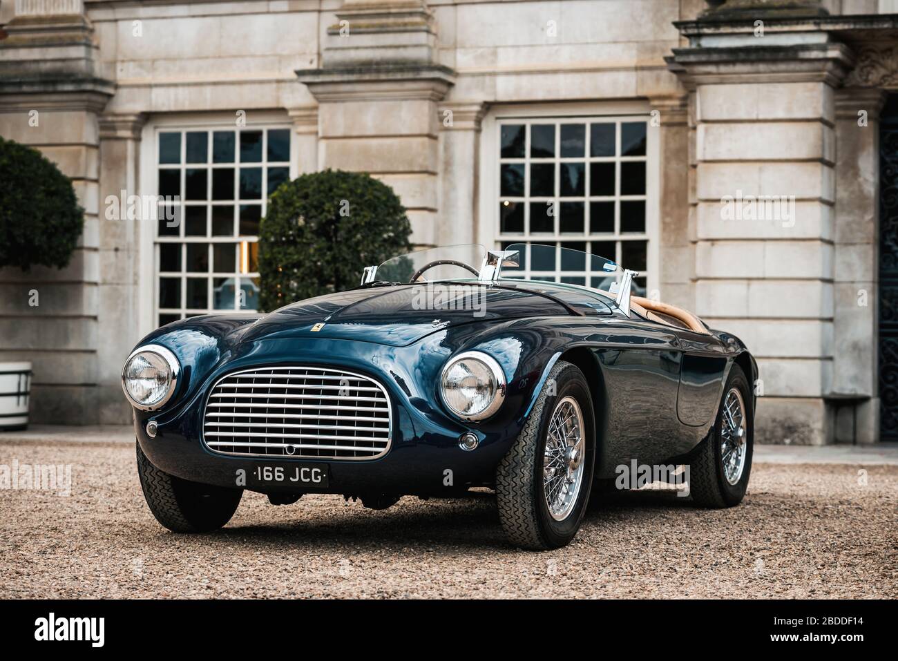 1950 Ferrari 166MM Barchetta Ex-Gianni Agnelli beim 2019 Concours of Elegance im Hampton Court Palace Stockfoto
