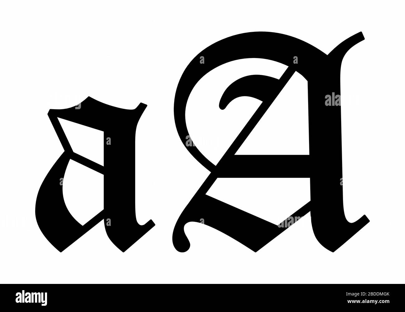 Vintage A Letter Illustration Stock Vektor