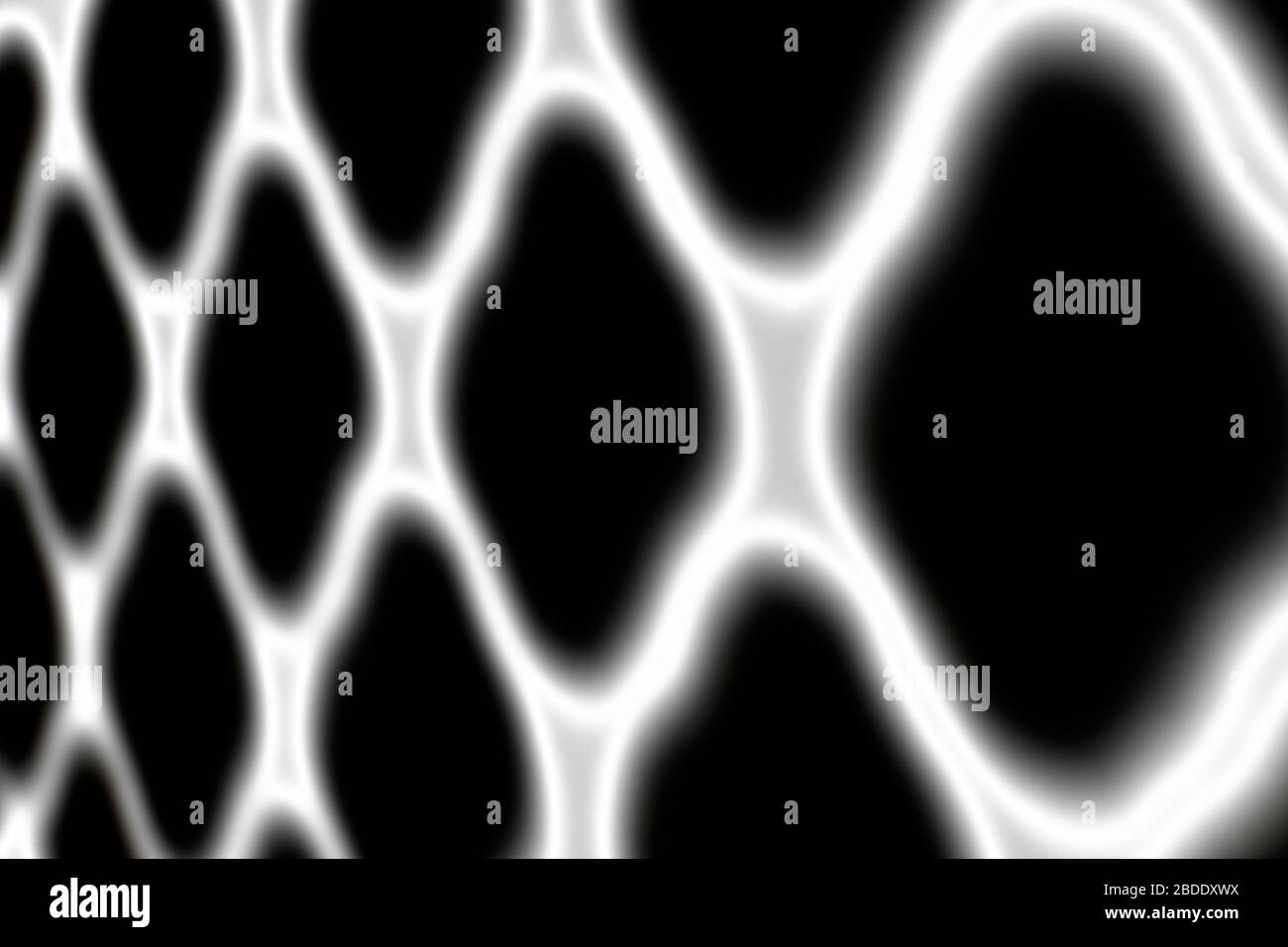 Dunkles, schwarz-weißes abstraktes Raster. Hintergrundbild der Textur. Stockfoto