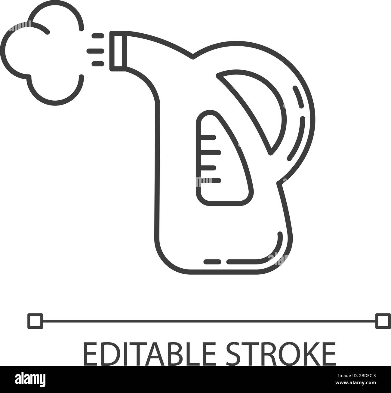 Dampfreinigung, Pixel, perfektes lineares Symbol. Wäschereiservice, Feinwäsche, Dampfbügeln. Anpassbare Abbildung mit dünner Linie. Kontursymbol Stock Vektor