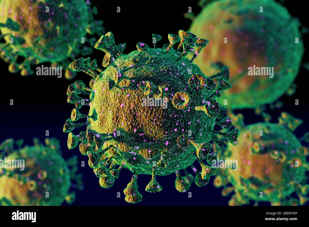 Digital generiertes Bild ofÂ Coronavirus Stockfoto