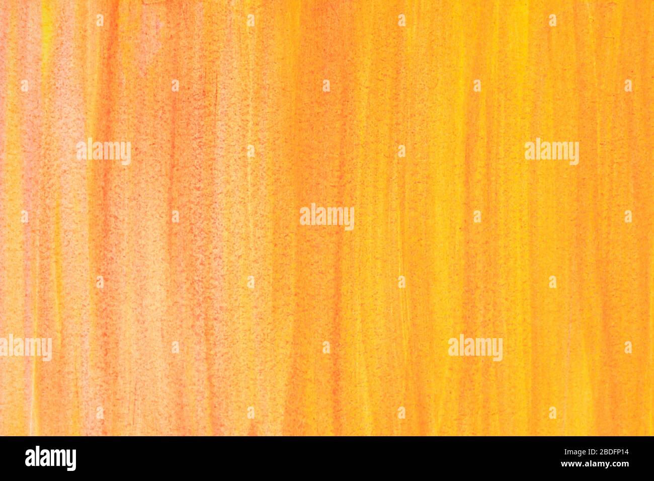 Streifiger gelber und orangefarbener Farbwaschgrund Stockfoto