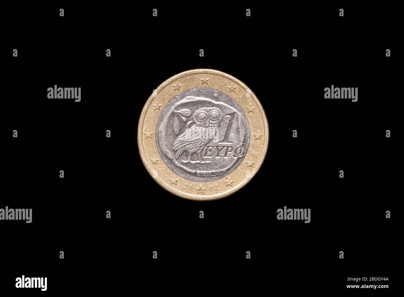 1 Euro Münze Mit Einer Eule