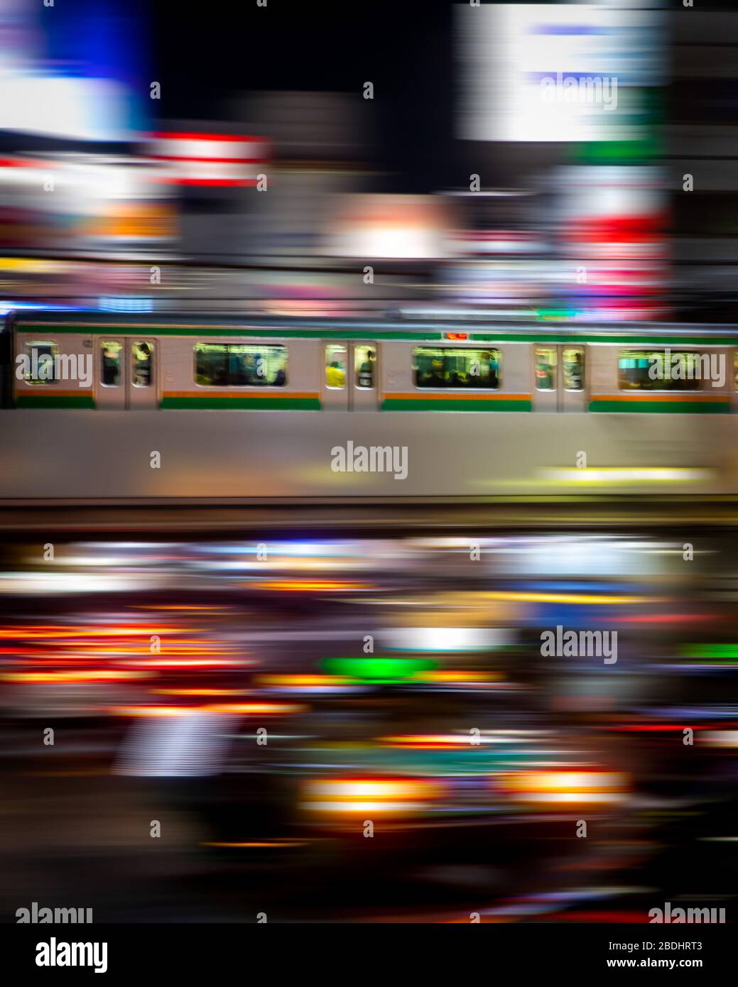 Öffentliche Verkehrsmittel, Tokio, Japan Stockfoto
