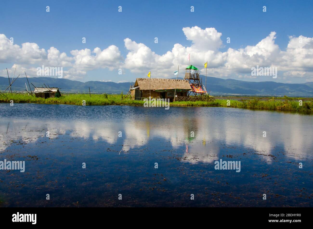 Schöner Loktak See bei manipur indien Stockfoto