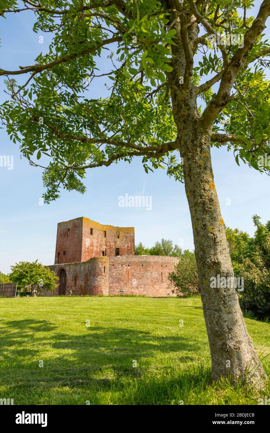 Die Ruine Burg Teylingen in Sassenheim in den Niederlanden Stockfoto