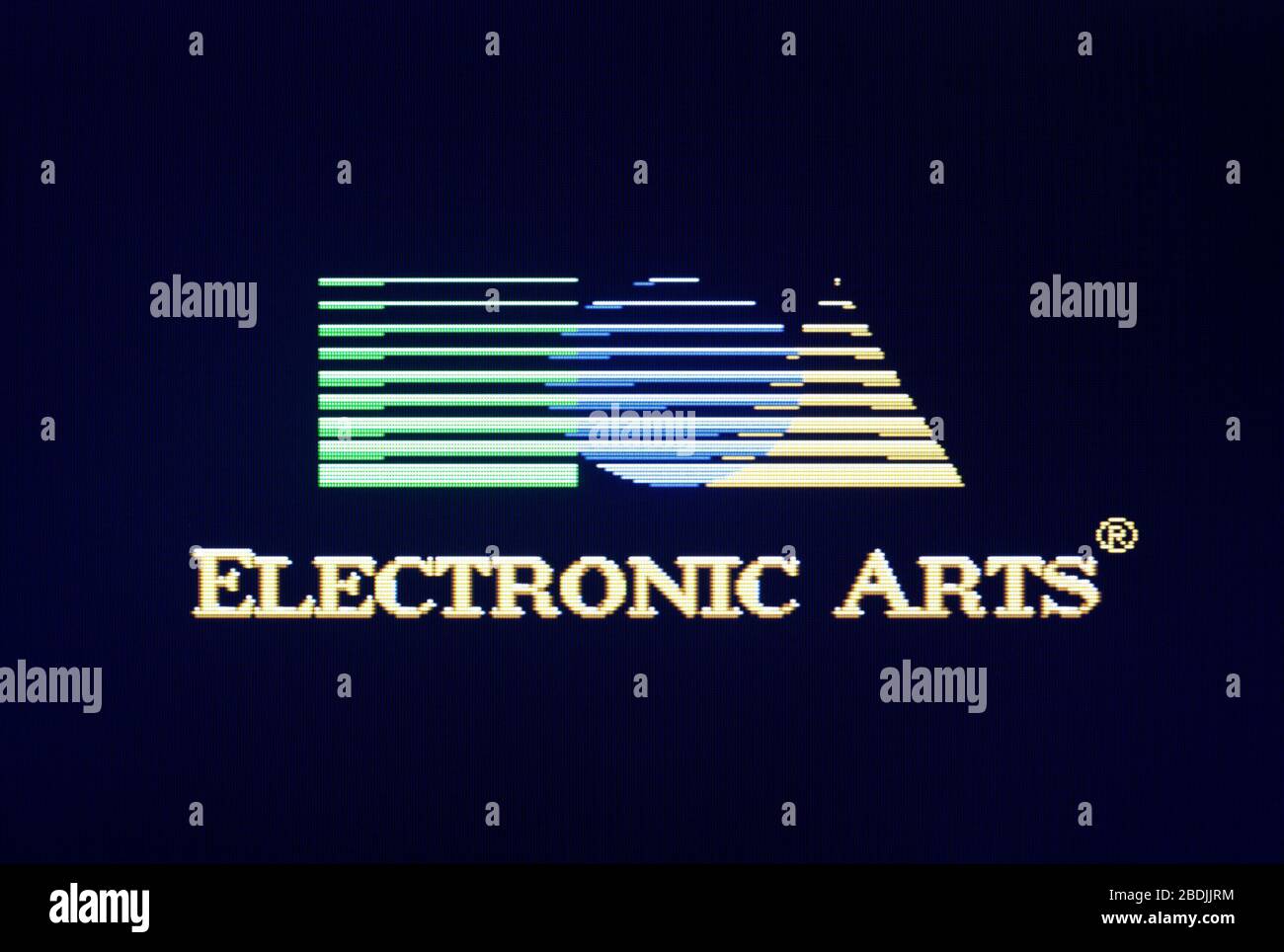 Electronic Arts EA Logo - Sega Genesis Mega Drive - nur für redaktionelle Zwecke Stockfoto