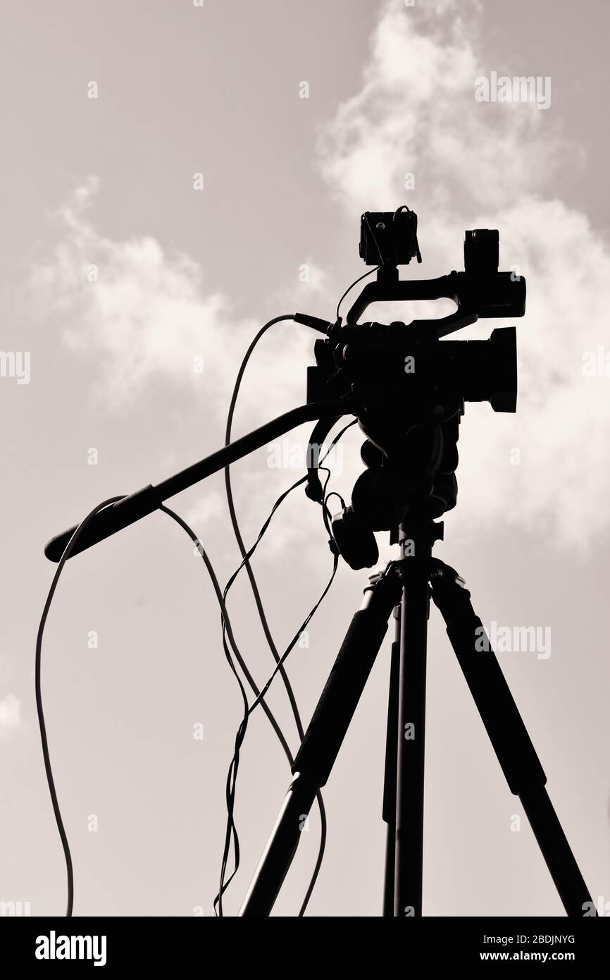 Direkter digitaler Stream von der Kamera - live Stockfoto