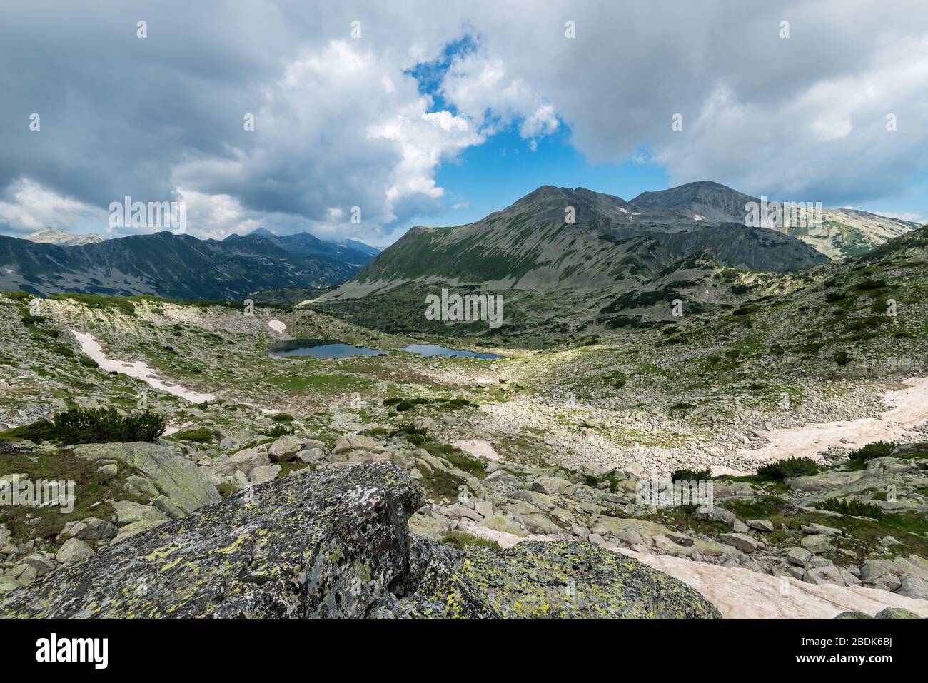 Erstaunliche Landschaft des Piringebirges, Bulgarien. Stockfoto