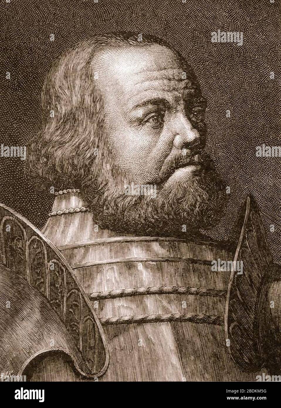 Götz von Berlichingen Porträt. Stockfoto