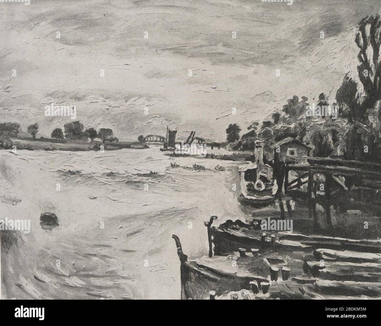 Götz von Seckendorff - Oderlandschaft. Stockfoto