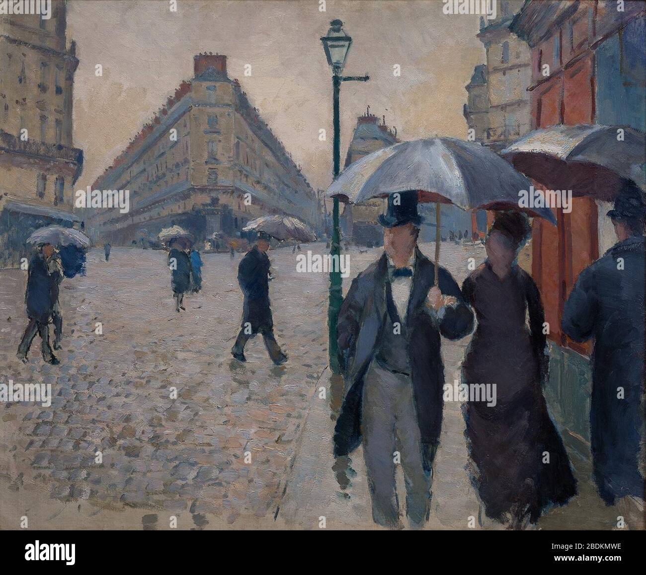 Gustave Caillebotte - Rue de Paris. Temps de pluie (étüde) Stockfoto