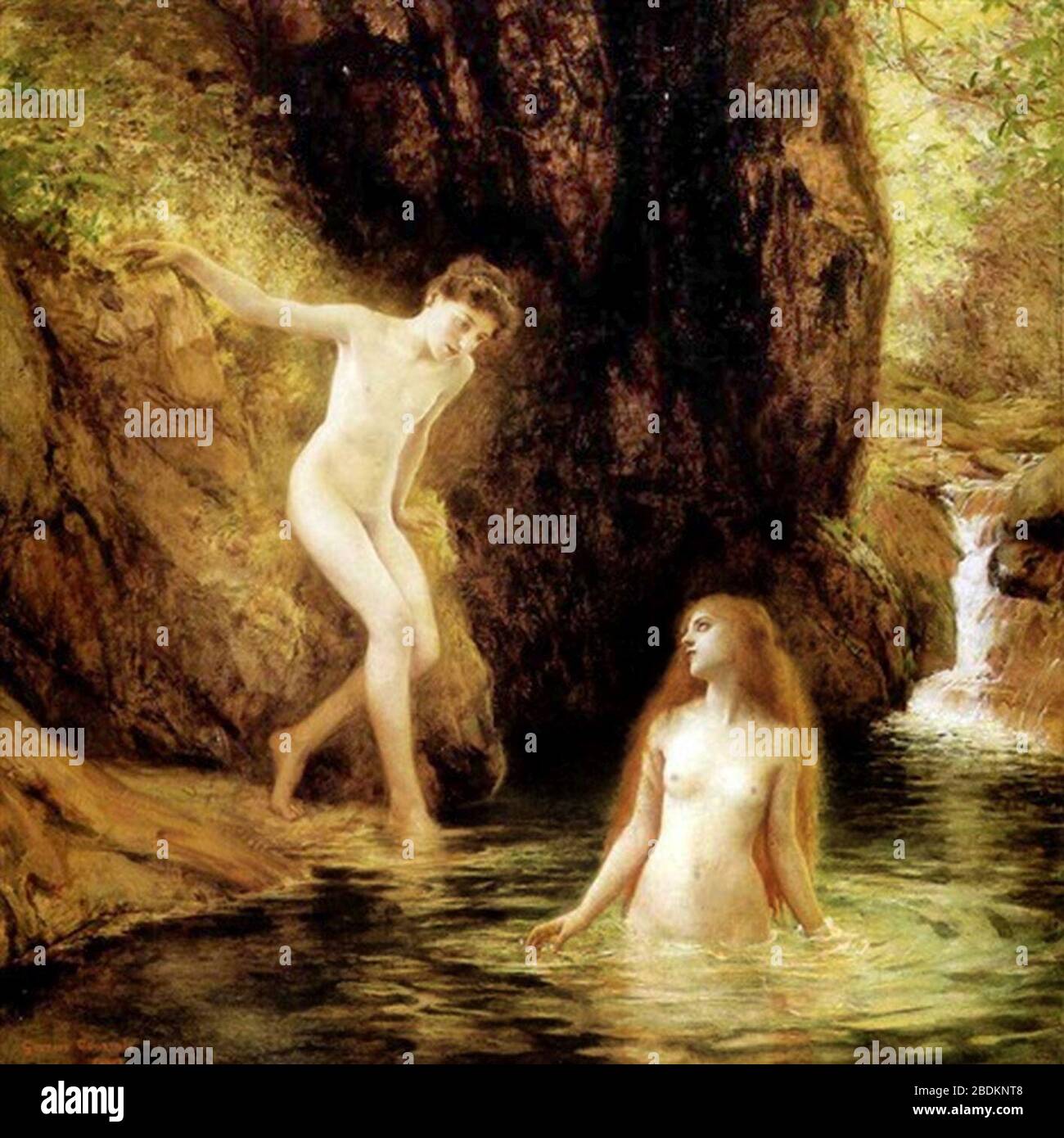 Gustave Courtois - Daphnis et Chloe. Stockfoto