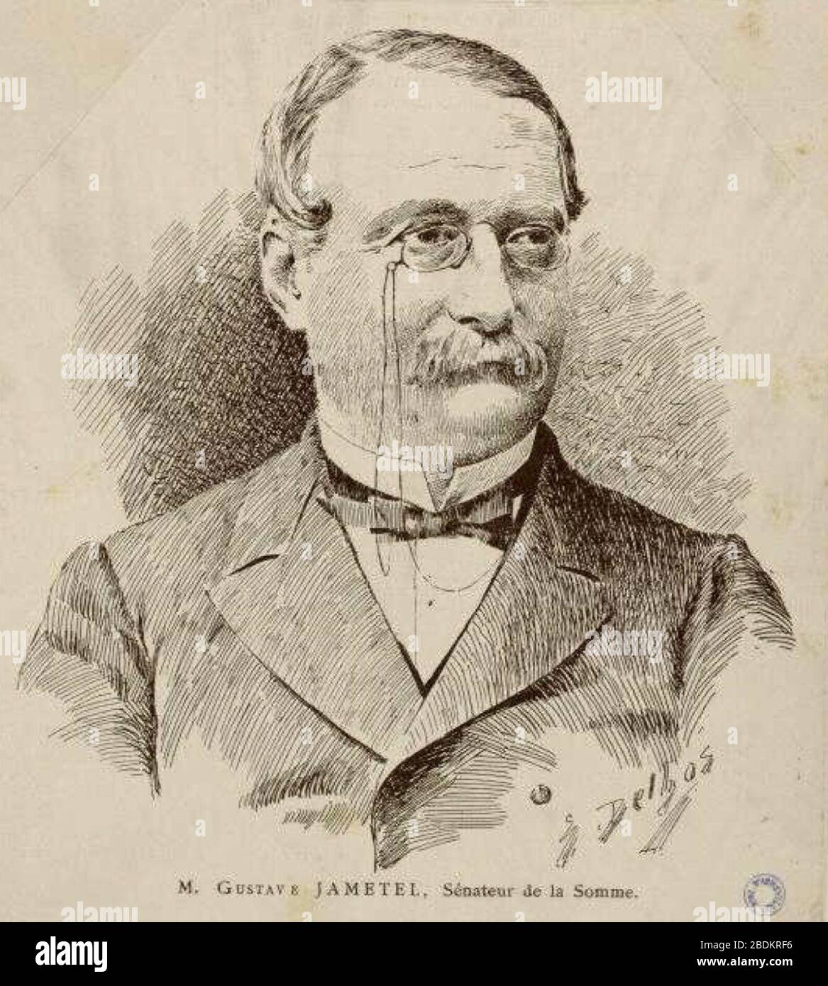 Gustave Jametel (1821-1893). Stockfoto