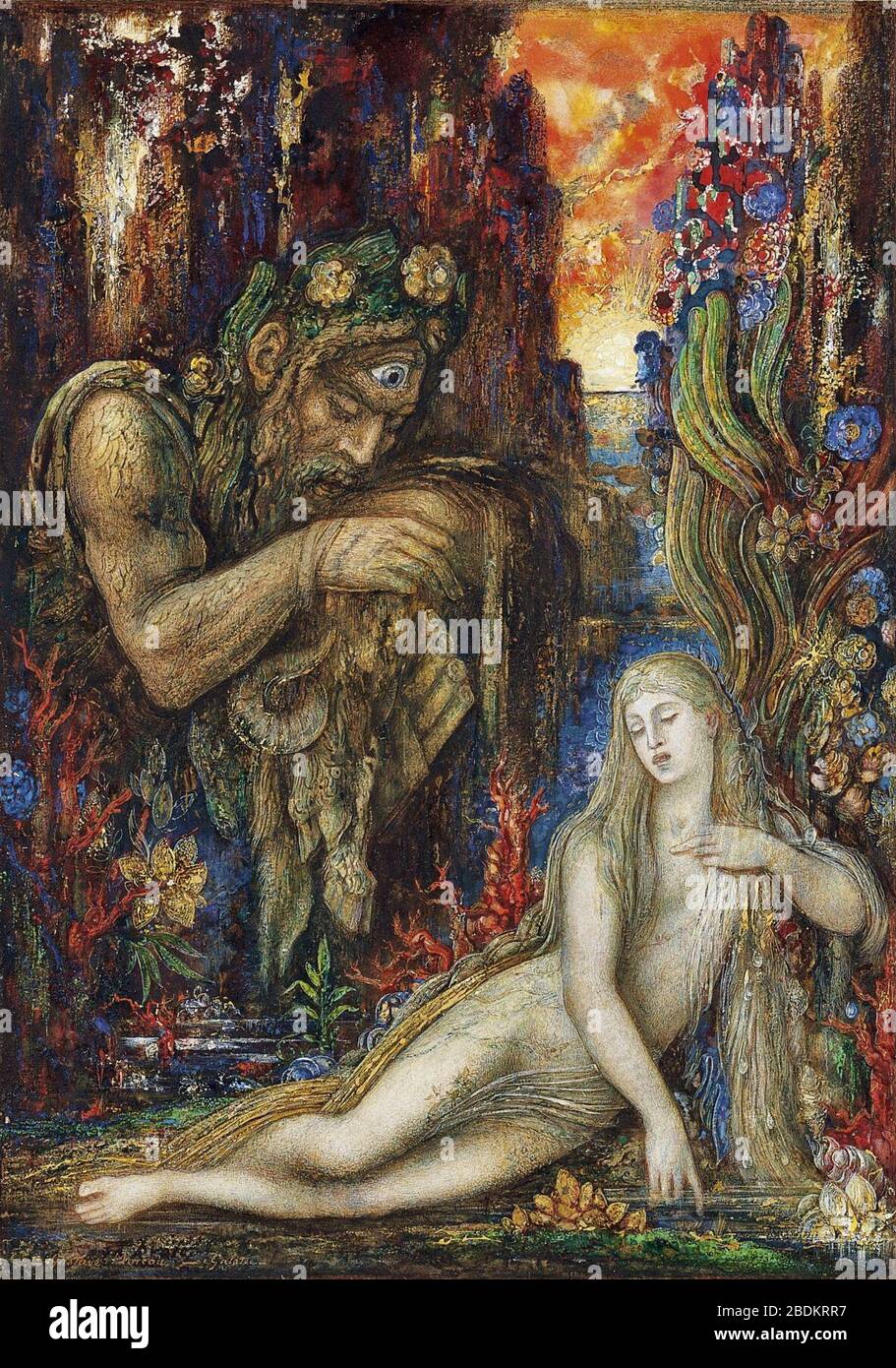 Gustave Moreau - Galatée Stockfoto