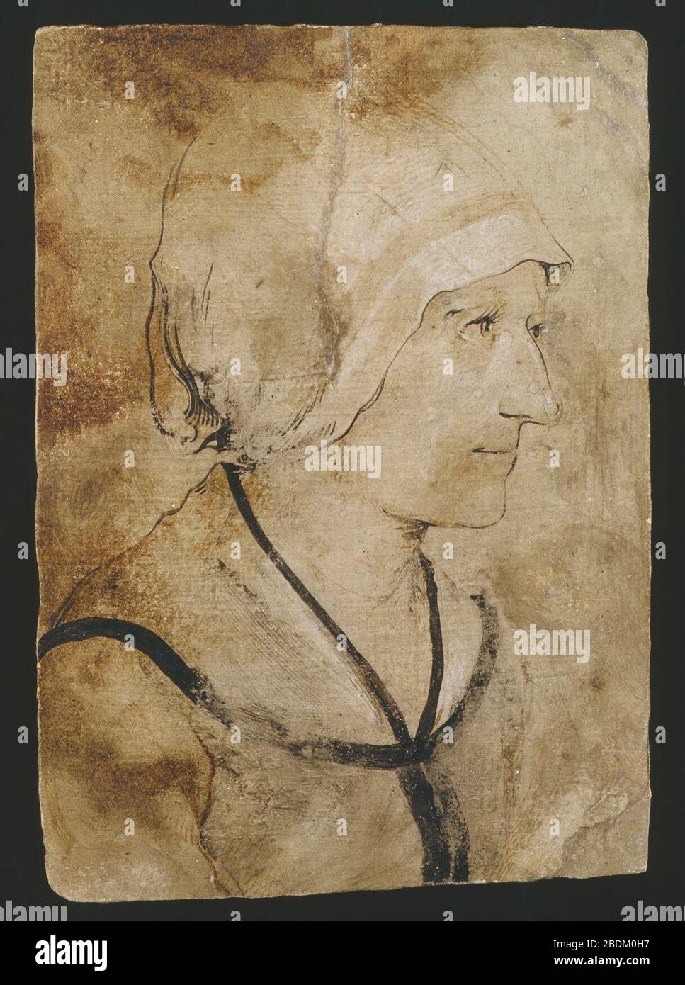 H. d. Ä Holbein - Porträt einer Frau eines unbekannten Steinmetzes Stockfoto