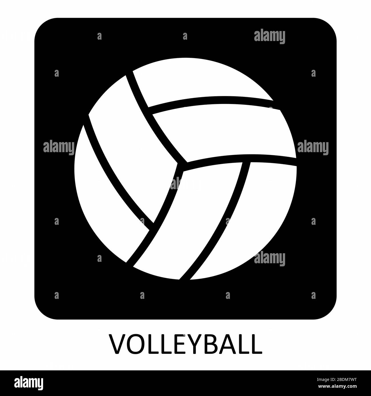 Abbildung des Volleyballsymbols Stock Vektor