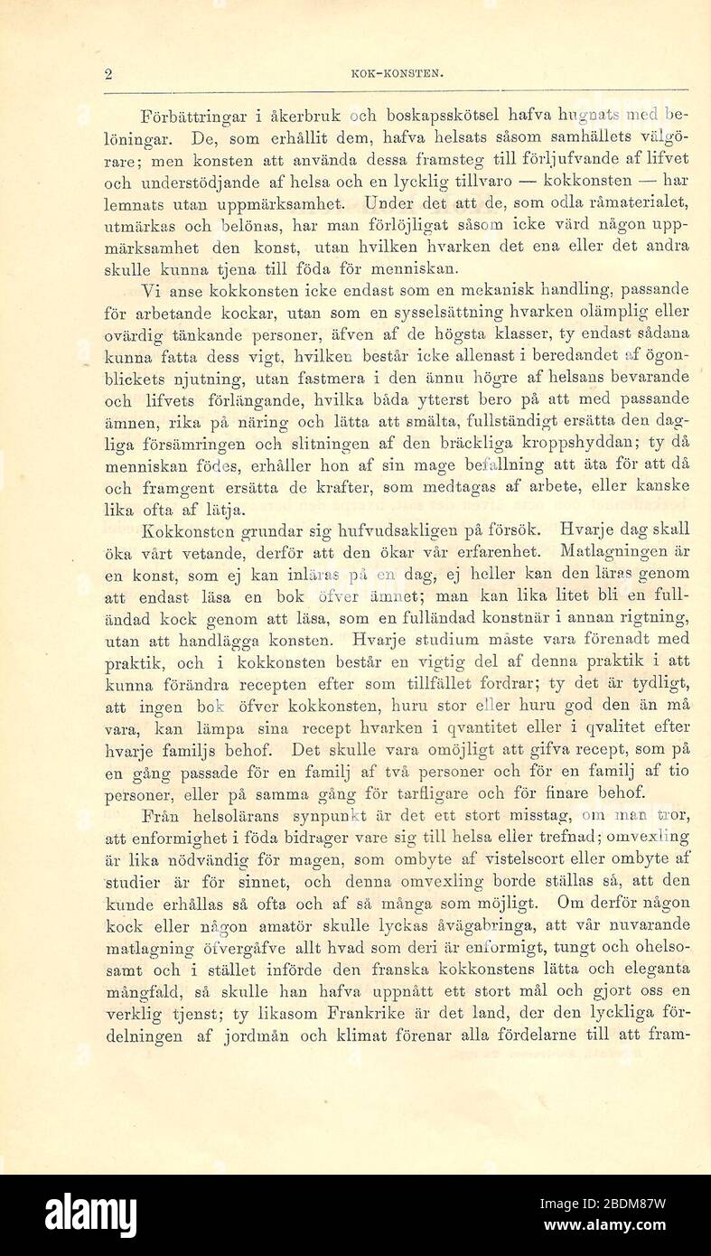 Hagdahl, Kokkonsten, sida 13. Stockfoto