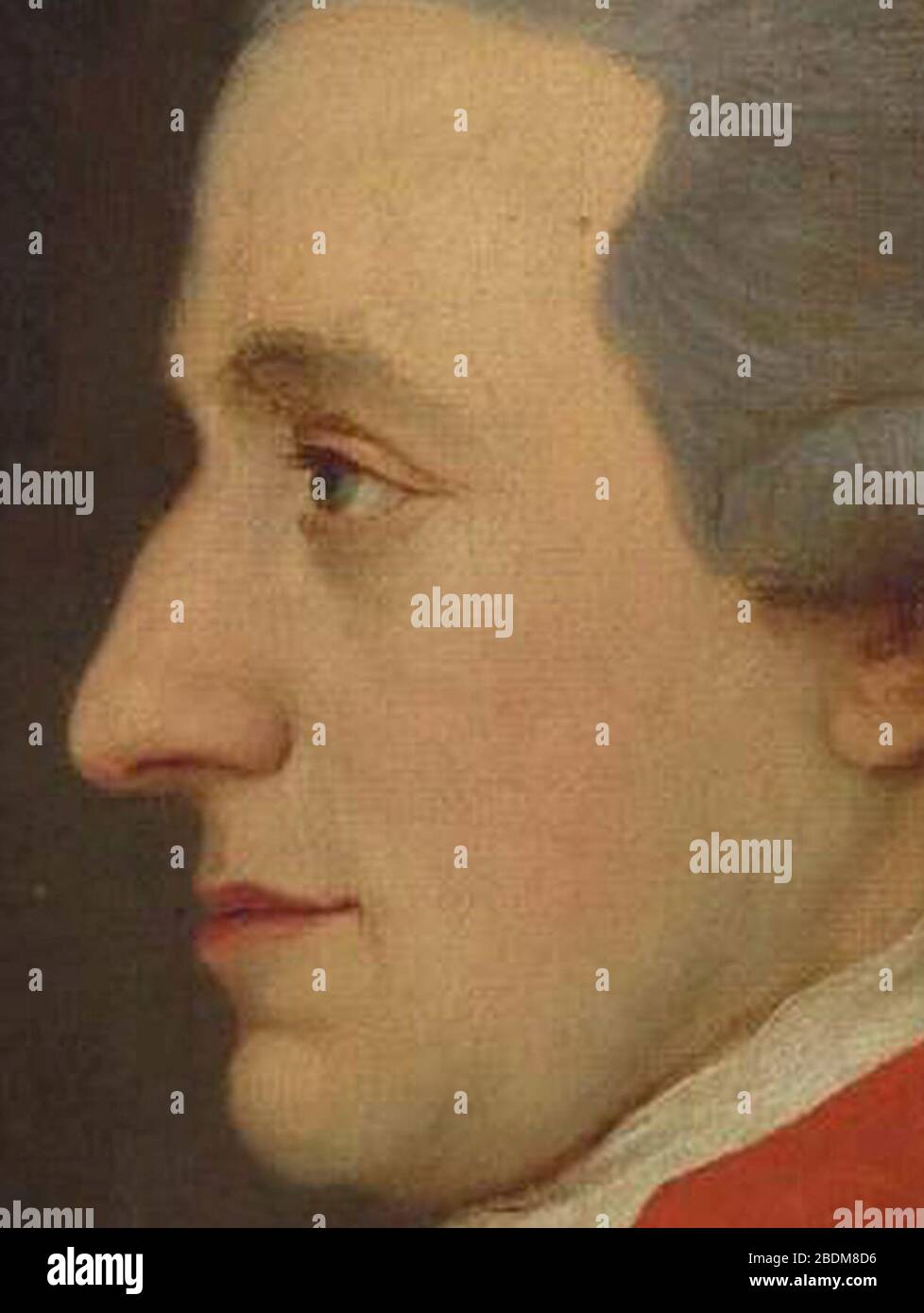 Hagenauer Mozart-Detail. Stockfoto