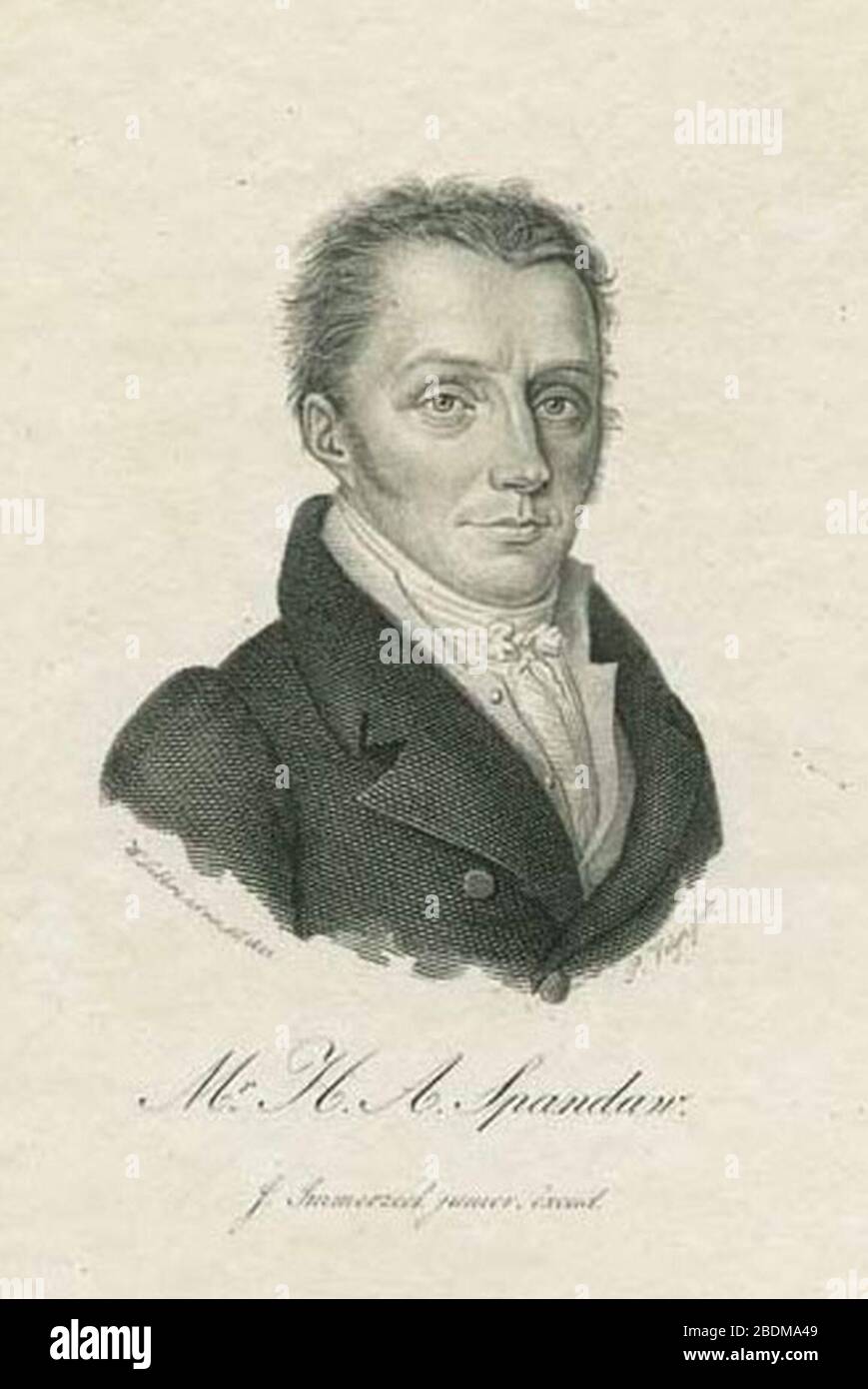 Hajo Albert Spanda (1777-1855). Stockfoto