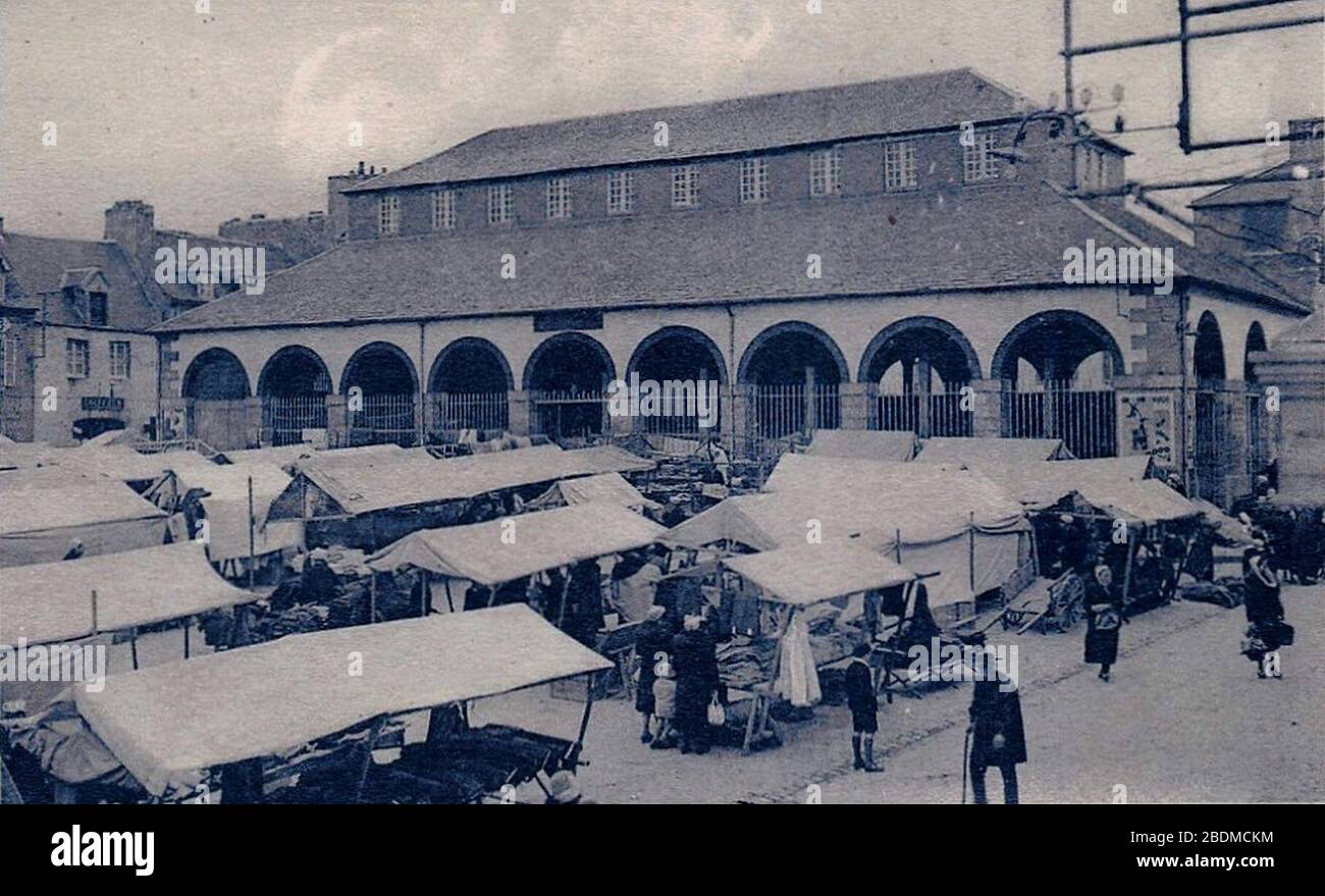 Halles Landivisiau 1920. Stockfoto