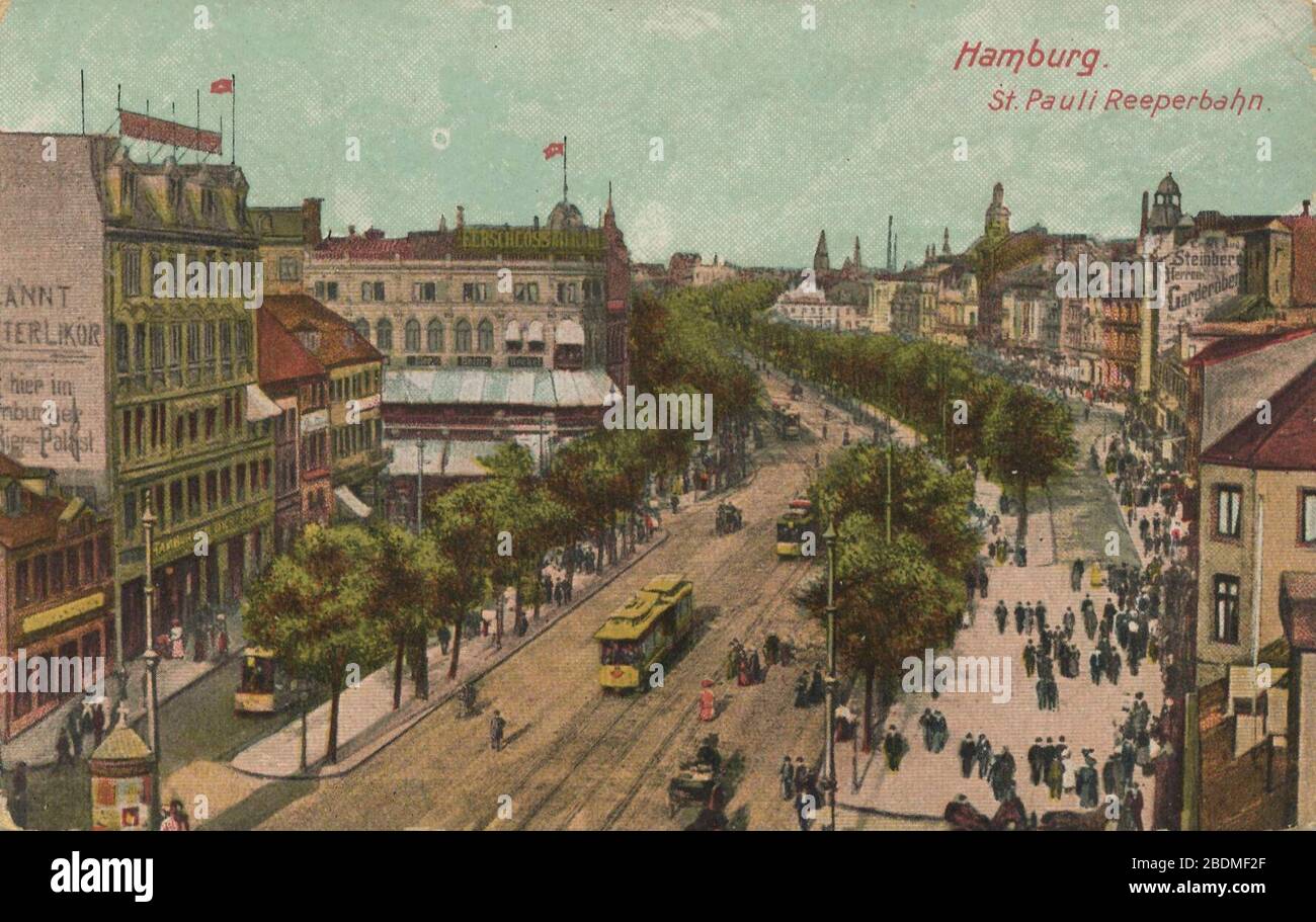 Hamburg, Hamburg - Reeperbahn Stockfoto
