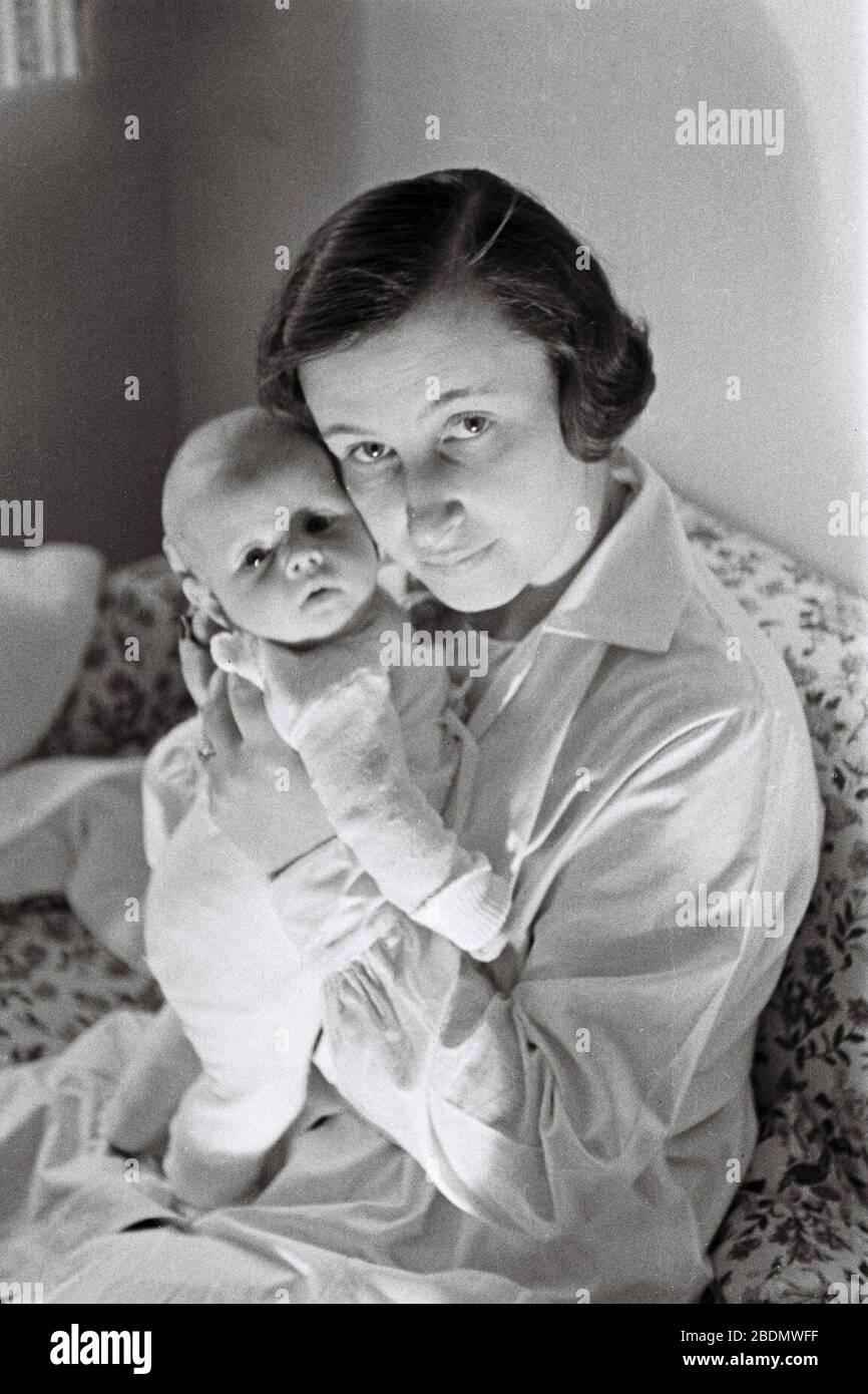 Hannes Maria flach Ilse Salberg mit Brigitte 1932. Stockfoto