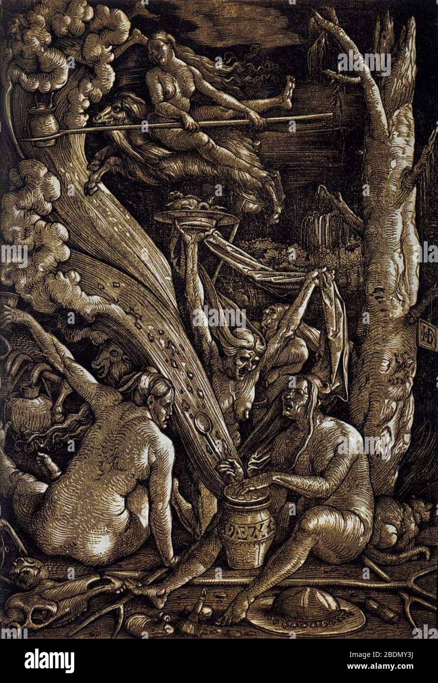 Hans Baldung - Hexen Sabbat Stockfotografie - Alamy