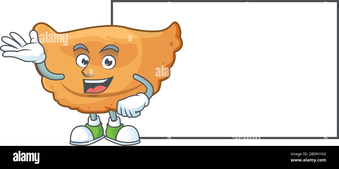 Ein Bild von Cornes de Gazelle mit Design im Maskottchen Stock Vektor